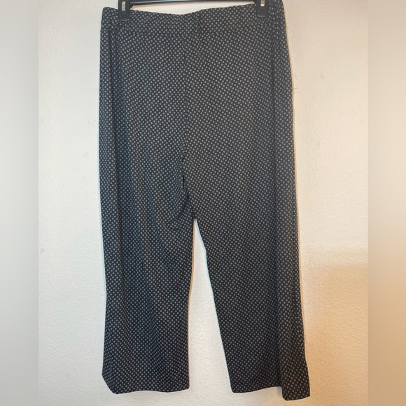 ROBERT LOUIS WOMEN'S Pull on PALAZZO PANTS sailor black white wide leg XL New - Picture 3 of 14